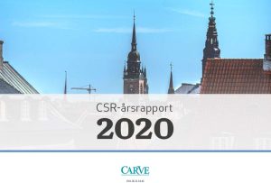 Carve CSR rapport 2020